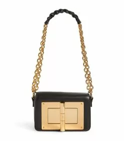TOM FORD Small Leather Natalia Shoulder Bag u9000 Top Handle Bags