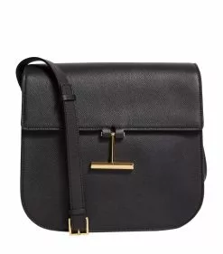 TOM FORD Small Leather Tara Shoulder Bag BLK Shoulder Bags