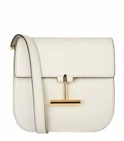 TOM FORD Small Leather Tara Shoulder Bag BLK Shoulder Bags