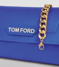 TOM FORD Small Satin Chain Clutch Bag U5055 Clutch Bags -TOM FORD Shop tom ford small satin chain clutch bag 17377845 35818403 1000
