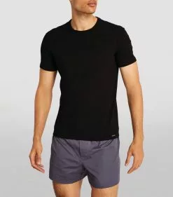 TOM FORD Stretch-Cotton T-Shirt BLACK Printed T-Shirts 8 TOM FORD Stretch-Cotton T-Shirt BLACK Printed T-Shirts -TOM FORD Shop tom ford stretch cotton t shirt 17378503 35830172 1000