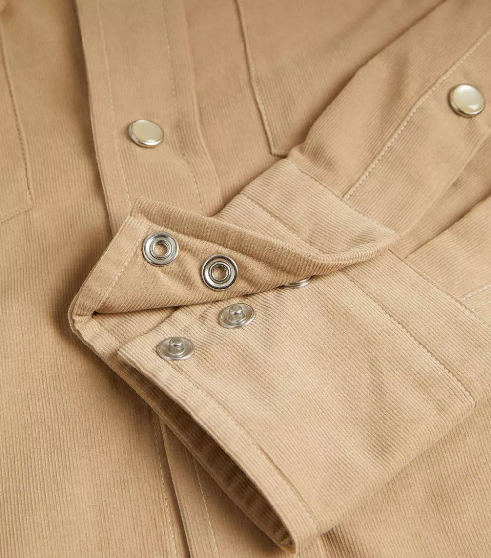 TOM FORD TF CSHIRT LIGHT CORD WESTERN SNAP BTTNS 9FT878 BEIGE Casual Shirts 5 TOM FORD TF CSHIRT LIGHT CORD WESTERN SNAP BTTNS 9FT878 BEIGE Casual Shirts - Image 5