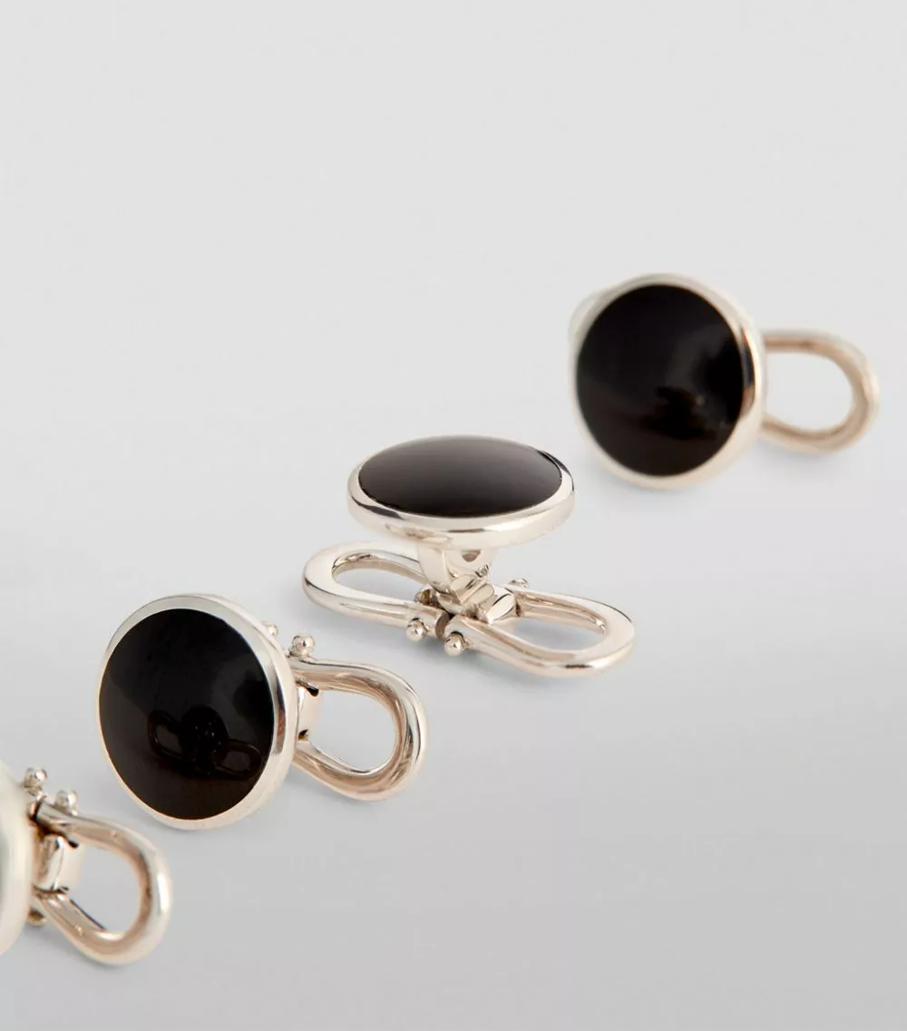 TOM FORD TF CUFF STUDS GOLD WGB Cufflinks 4 TOM FORD TF CUFF STUDS GOLD WGB Cufflinks - Image 4