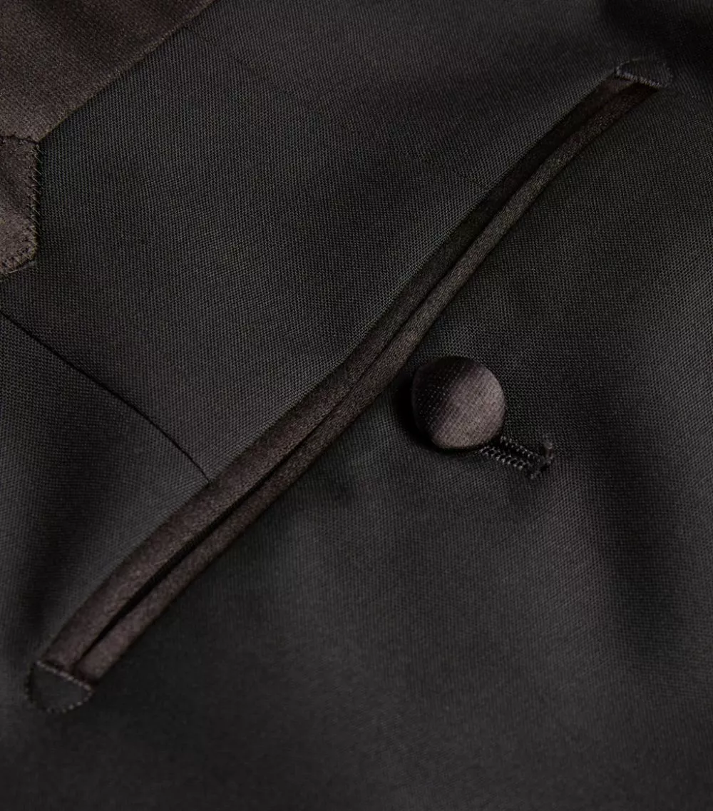 TOM FORD TF FTRS SHELTON SATIN 001 BLK Tailored Trousers 5 TOM FORD TF FTRS SHELTON SATIN 001 BLK Tailored Trousers - Image 5