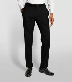 TOM FORD TF FTRS SHELTON SATIN 001 BLK Tailored Trousers 8 TOM FORD TF FTRS SHELTON SATIN 001 BLK Tailored Trousers -TOM FORD Shop tom ford tf ftrs shelton satin 15131630 36715180 1000