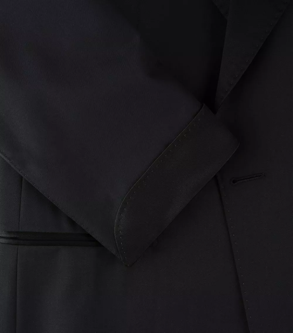TOM FORD TF TUX SHELTON SATIN 001 BLK Tuxedos 3 TOM FORD TF TUX SHELTON SATIN 001 BLK Tuxedos - Image 3