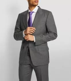 TOM FORD Windsor Check 3-Piece Suit 911R85 GREY POW 3 Piece Suits -TOM FORD Shop tom ford windsor check 3 piece suit 16407534 31499444 1000